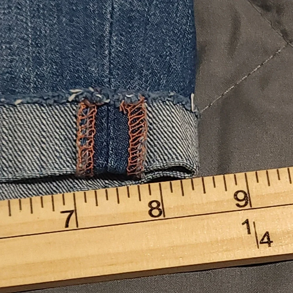 Aeropostale Denim Shorts Girls 7/8 Blue Stretch Bermuda Jean Shorts